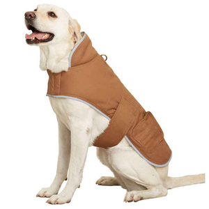 OEM Custom Winter Dog Coat <b>Sherpa</b> Fleece <b>Lined</b> Waterproof Reflective Pet <b>Jacket</b> Multi-Pocket D-Ring Warm Dog Clothes Wholesale - Product Image 3