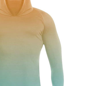 Camisa de Pesca con Capucha de Manga Larga para Hombre, Color Degradado, Protección UV UPF 50, Material de Poliéster - Product Image 3