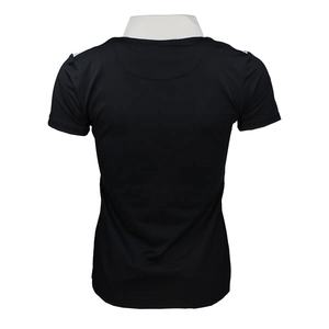 Nouveaux polos d'équitation pour femmes, 100% polyester, slim, bouton ajusté, manches courtes, couche de base pour femmes - Product Image 2