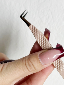 Pinzas para extensiones de pestañas postizas y suministros de belleza profesionales, pinzas de volumen - Product Image 2