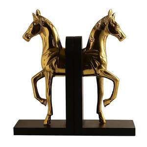 OEM Manufacturer Stylish Metal Horse Shape Bookends With Artistic Design For Modern Homes Offices And Creative Workspaces - Product Image 2