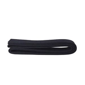 Ceinture noire professionnelle d'arts martiaux avec écusson de grade blanc en coton, pour Karaté, Taekwondo, Ceinture de Maître, BJJ, et équipement avec barre rouge - Product Image 4