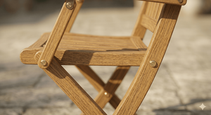 Teak Wood Folding Armchair Outdoor Garden Patio Furniture Solid Wooden Reclining Chair Eco Friendly Foldable Exterior Seating - Product Image 6