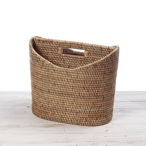 andwoven Rattan <b>Magazine</b> <b>Holder</b> Basket Handmade Storage Baskets Natural Rattan Modern Multifunction Made in Viet Nam - Product Image 2