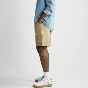 Shorts Cargo en Twill de Coton pour Hommes, Multiples Poches, Style Jean Denim, Jorts Baggy, Coton de Haute Qualité, Tendance Streetwear 2026 - Product Image 3