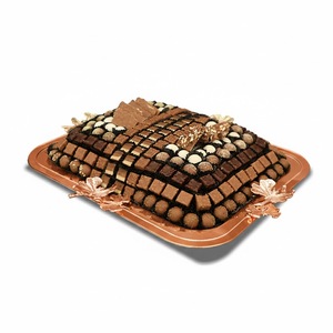 Bandeja de chocolate de lujo, elegante bandeja de cobre color oro rosa para ocasiones especiales, bandeja de dulces para celebraciones al por mayor - Product Image 5