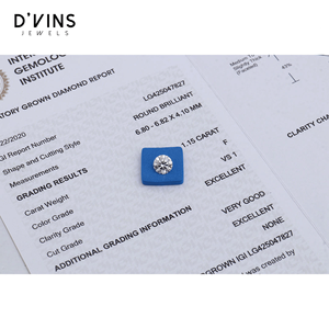 Diamantes D'vins VS1 Claridad EX Corte VG Pulido HPHT con Relleno de Color F Corte Brillante Redondo para Joyería - Product Image 5