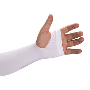 Manchons de bras personnalisés avec logo, protection UV, rafraîchissants, écologiques, résistants à l'eau, pour le basketball, la course à pied, le cyclisme, le volley-ball, avec trou pour le pouce - Product Image 3