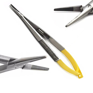 Juego de 2 Portaagujas TC Castroviejo Rectos y Curvos, Pinzas de Sutura para Microcirugía de 14 cm - Product Image 2