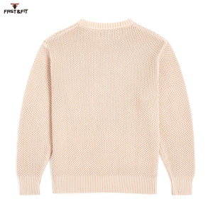 Pull-over tricoté surdimensionné à manches longues anti-rides, nouvelle collection, qualité supérieure, personnalisable avec logo - Product Image 2