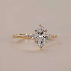 IGI/GIA Lab Grown Cut Diamond <b>Vintage</b> 14k Yellow Wedding/Engagement <b>Ring</b> Unisex Fine White <b>Gold</b> for Anniversary Party-Worthy - Product Image 2