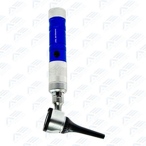 Ensemble d'otoscope vétérinaire à poignée bleue avec spéculums ampoules LED supplémentaires et étui de rangement rigide nez d'oreille d'animal - Product Image 6