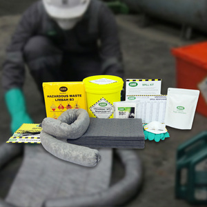 ชุดอุปกรณ์ดูดซับสารเคมีรั่วไหลอเนกประสงค์ ขนาด 15 ลิตร พร้อมแผ่นดูดซับ ถุงดูดซับ และอุปกรณ์ป้องกันส่วนบุคคล สำหรับการตอบสนองเหตุฉุกเฉินในอุตสาหกรรม - Product Image 1
