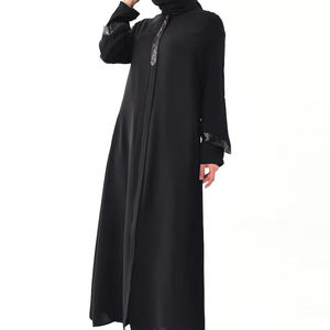 High Quality Custom Wholesale Summer Spring African Caftan Abayas for Women's Abaya Plus Size Long Dresses for Females Abaya - Product Image 1