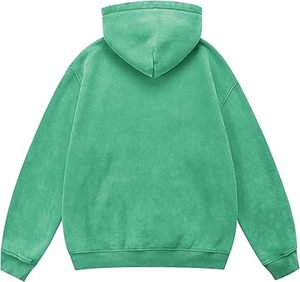Luxury Vintage Washed Hoodies Relaxed Fit Retro Acid Wash Hoodies <b>For</b> Men And Women Custom Embroidery Washed Hoodies Manufacture - Product Image 5