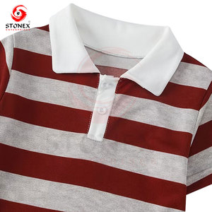 Polo décontracté à manches courtes pour garçon, col ouvert, couleur unie, tricoté, 100% coton, respirant, écologique, tendance, été - Product Image 3