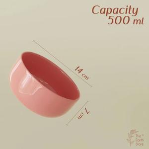 ชามเซรามิกสีชมพูอ่อนทรงกลมทันสมัย เงางาม แข็งแรงทนทาน เหมาะสำหรับตกแต่งโต๊ะอาหารสไตล์ทันสมัย - Product Image 4