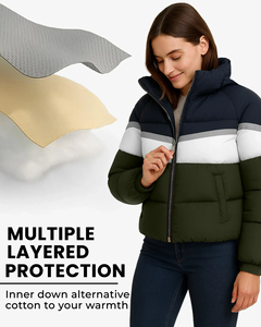 เสื้อแจ็คเก็ตพัฟเฟอร์แบบใหม่สำหรับฤดูหนาว หลายสี ระบายอากาศได้ดี เสื้อแจ็คเก็ตพัฟเฟอร์สำหรับผู้หญิง ผลิตในปากีสถาน ขายส่ง รับทำโลโก้ เสื้อแจ็คเก็ตฤดูหนาว - Product Image 6