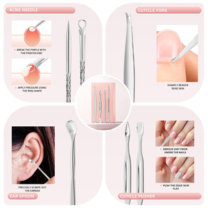 Top Highest Quality Professional Stainless Steel Manicure and Pedicure Set Wholesale Luxury <b>Case</b> Manicure Instrument Kit - Product Image 3