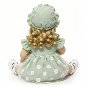 Poupée bébé réaliste en silicone personnalisée, poupée reborn en vinyle corps entier, poupée bébé fille nouveau-né réaliste - Product Image 6