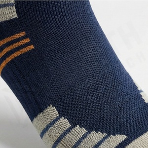 Athletic Ankle <b>Socks</b> Navy Blue Geometric Pattern Breathable <b>Running</b> Sport <b>Socks</b> for Adults Summer Wear - Product Image 5