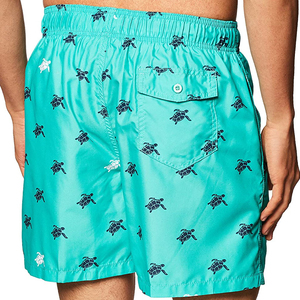 Men Turtle <b>Print</b> Swim Shorts Quick Dry Beach Shorts Elastic Waist Summer Swim Trunks Casual Vacation Board Shorts OEM - Product Image 6