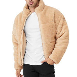 Wholesale Custom Heavy Winter <b>Men</b> Jacket Fashion Polyester Lining Sustainable <b>Fleece</b> <b>Sherpa</b> Jacket For <b>Men</b> Hole Sale Price - Product Image 1