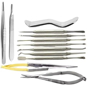 Kit d'instruments de micro-chirurgie orale premium en acier inoxydable, porte-aiguille Castroviejo, ciseaux, ensemble de micro-chirurgie orale - Product Image 1