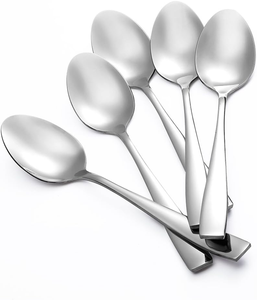 Cuillère à café en acier inoxydable de 6,7 pouces, cuillère de table de qualité alimentaire supérieure, cuillère à long manche pour café, thé, dessert, cuillère à mélanger - Product Image 6