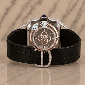 Montre de luxe pour homme en moissanite VVS, entièrement sertie de diamants, bracelet en acier inoxydable - Product Image 3