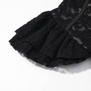 Vêtements pour femmes, nouvelle mode printemps 2026, jupe courte sexy en dentelle, style camisole - Product Image 5