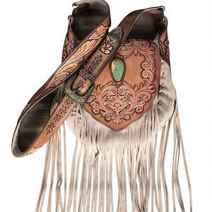 Pochette pour femme en cuir de vache véritable faite à la main, fermeture éclair, imperméable, broderie tendance, pour soirées, fêtes, école - Product Image 6