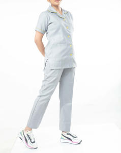 Nuevos Uniformes Médicos Unisex de Venta Caliente, Conjuntos de Scrubs de Jersey y Spandex, Traje de Scrubs para Uso Hospitalario en Verano - Product Image 2