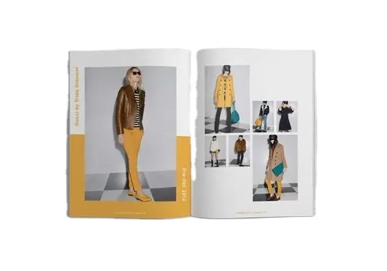 Özelleştirilmiş paket kurulu ile yüksek kalite özel baskılı katalog broşür moda dergisi kitapçık