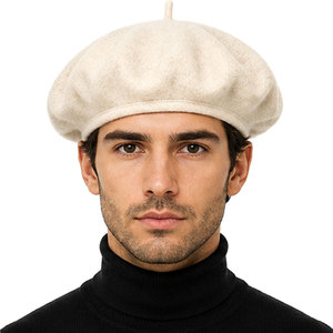Stylish Wool <b>Beret</b> Hat For Men And Women Soft Felt Winter Fashion Headwear Comfortable Daily Wear Outdoor Lifestyle - Product Image 2