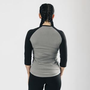 T-shirt pour femmes, coupe classique, manches raglan 3/4, polyester/coton, logo personnalisé, respirant, séchage rapide, écologique, t-shirts d'été - Product Image 6