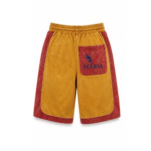Men Washed Drawstring Sports Shorts Color Block Printed <b>Athletic</b> Training Shorts Casual Streetwear - Product Image 5