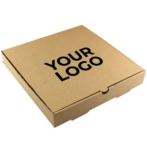 Custom Logo Disposable 2mm Biodegradable Recyclable Paperboard Pizza <b>Box</b> Eco Friendly Food Packaging Takeaway Delivery <b>Box</b> - Product Image 1