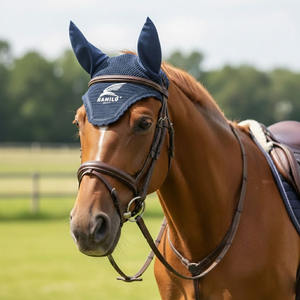 Máscara Antimoscas para Caballos, Suave, Elástica y Transpirable, con Orejas, Máscara Antimoscas con Malla Elástica y Protección para los Ojos - Product Image 6