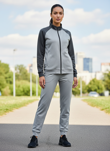 Survêtement de football unisexe deux pièces 100 % polyester, décontracté, uni, sportif, poids moyen, imprimé par transfert thermique, respirant pour l'entraînement - Product Image 5