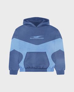Multi Color Block Tracksuit <b>Set</b> | Oversized Hoodie & <b>Jogger</b> Pants | Brandname Graphic Streetwear <b>Matching</b> <b>Set</b> OEM Private Labels - Product Image 2