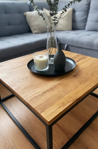 Minimalist Wooden and Metal Combination <b>Console</b> <b>Table</b> Craftsmanship Metal Character Stands Corridor Display Quality - Product Image 2