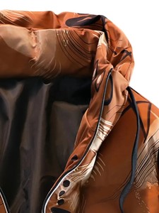New Design High Quality Winter <b>Thick</b> Warm Waterproof Windbreaker Front Logo Hooded Bomber Style Padded Puffer <b>Jacket</b> - Product Image 5