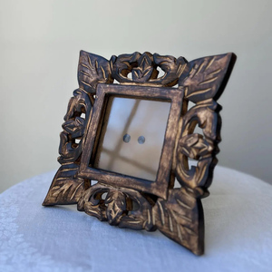 Cadre photo en bois massif de style antique, rustique et fait main, pour table, décoration vintage pour la maison, le bureau ou le salon - Product Image 2