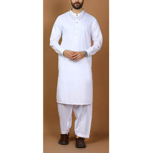 Vestidos Tradicionales Afganos de Estilo Decente, Conjunto de 2 Piezas Shalwar y Kameez Bordado Vintage, Moda Casual de Verano, Bandhgala Afgana - Product Image 1
