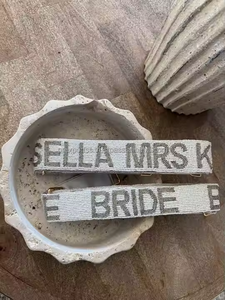 Correa con cuentas para novia, bordado hecho a mano, bandolera de hombro ajustable, cinturón de lujo, nupcial, boda, despedida de soltera, regalo de fiesta - Product Image 3