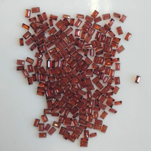 โกเมนสีแดงธรรมชาติ 3x2 มม. ทรงบาแกตต์ คุณภาพดีที่สุด พลอยเม็ดเดี่ยวสำหรับทำเครื่องประดับ - Product Image 3