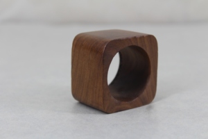 Handmade <b>Walnut</b> Wood Napkin Ring with Brass Inlay Eco-Friendly Round Wooden Napkin Holder Luxury <b>Table</b> Decor Wholesale Supply - Product Image 5