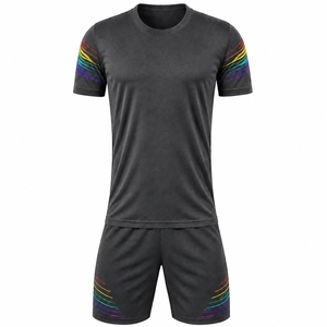 Uniforme de Fútbol Personalizado de Manga Corta, Transpirable, Impermeable, Antibacterial, de Secado Rápido, 100% Poliéster, con Logotipo Privado - Product Image 2