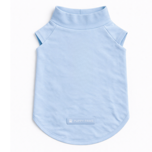 T-shirt pour chien anti-UV bleu léger, protection solaire, vêtement d'été pour animal de compagnie, doux, extensible, respirant et rafraîchissant - Product Image 4